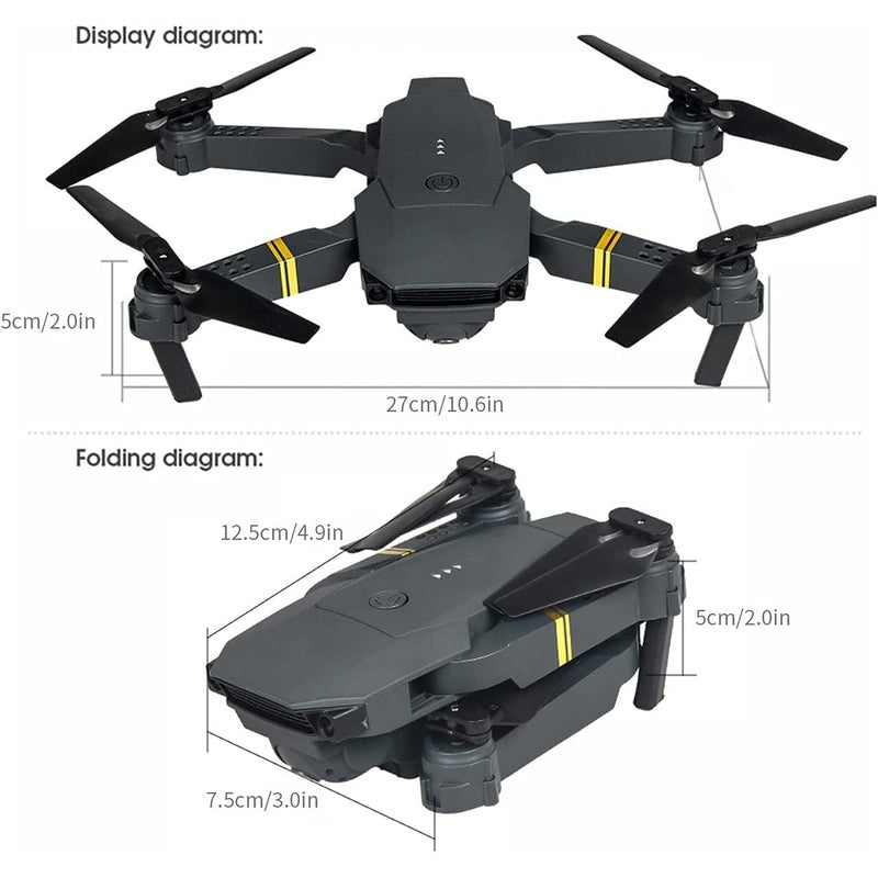 4K HD Dual Camera RC FPV WiFi Portable Wide Angle Foldable Quadcopter Drone