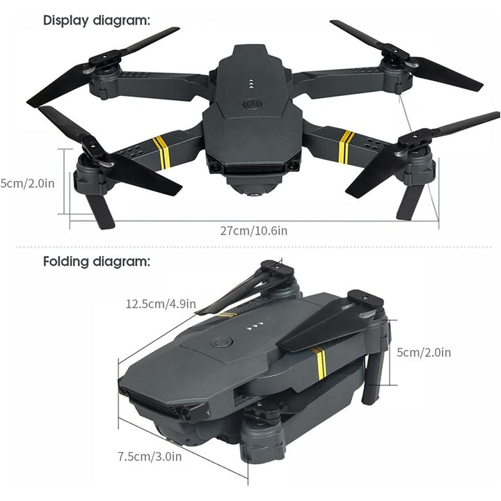 4K HD Dual Camera RC FPV WiFi Portable Wide Angle Foldable Quadcopter Drone