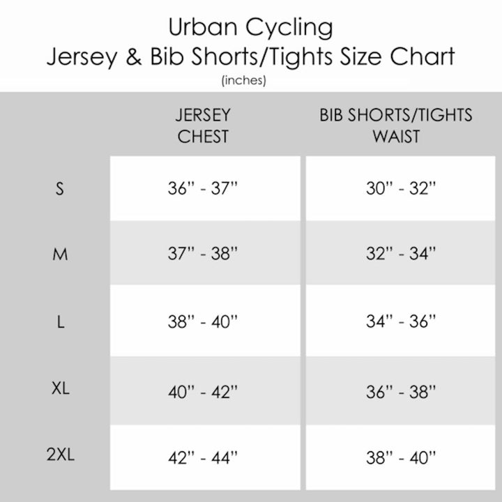 Urban Cycling Men's Apex Short Sleeve Jerseys / Bib Shorts