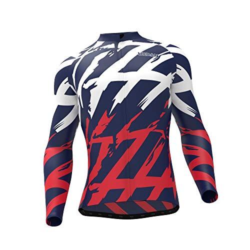 Urban Cycling Men's Patriot Super Roubaix Thermal Long Sleeve Jerseys / Bib Tights