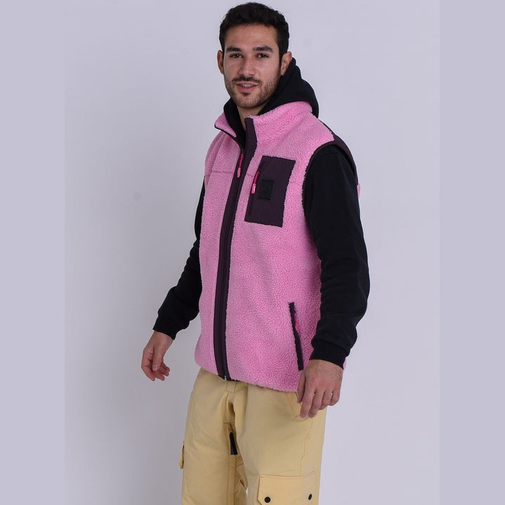 OOSC Clothing Method Sherpa Vest Dusky Pink - Men's