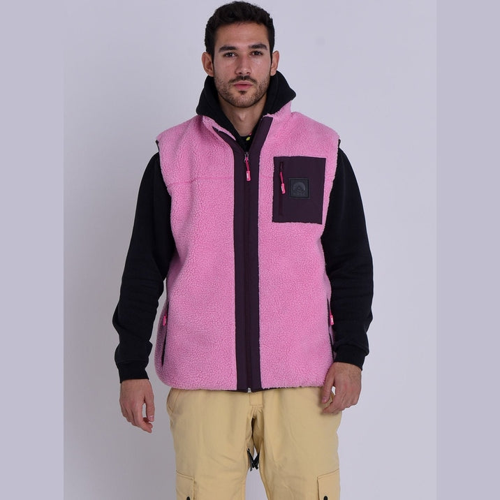 OOSC Clothing Method Sherpa Vest Dusky Pink - Men's