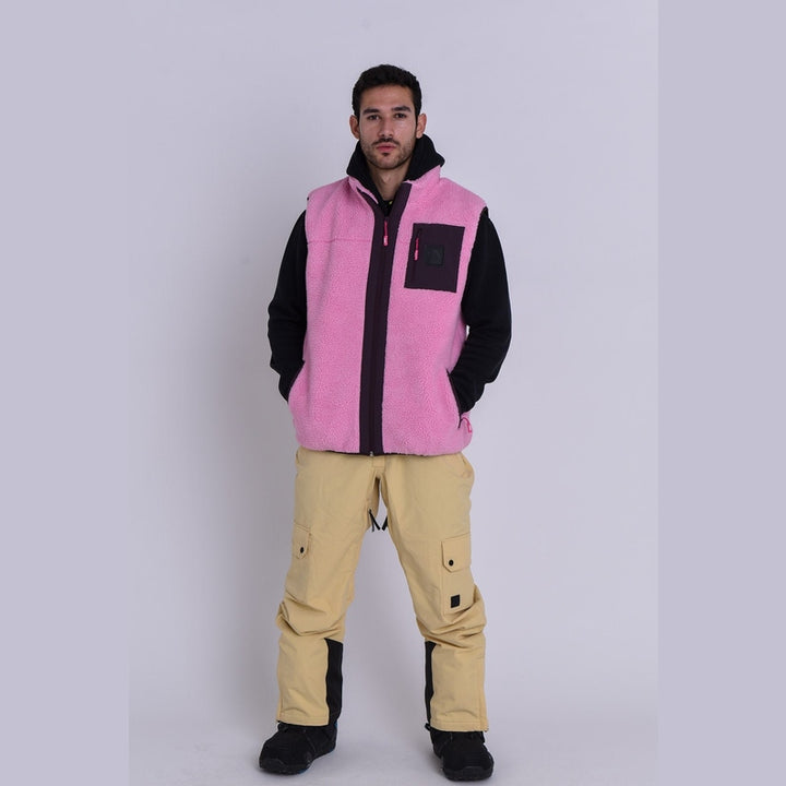 OOSC Clothing Method Sherpa Vest Dusky Pink - Men's