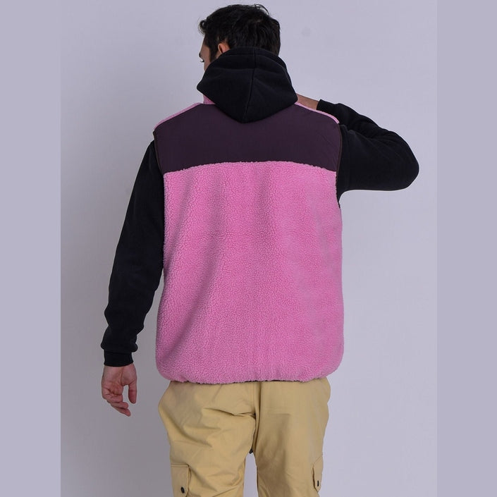 OOSC Clothing Method Sherpa Vest Dusky Pink - Men's