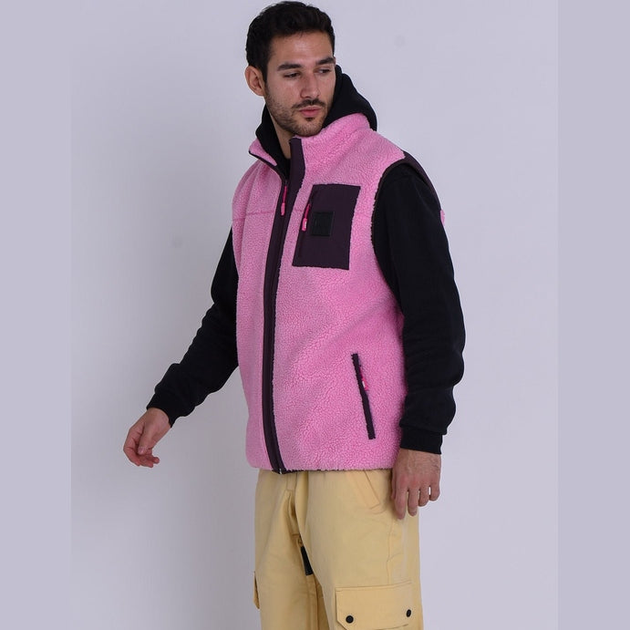 OOSC Clothing Method Sherpa Vest Dusky Pink - Men's