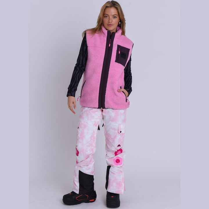 OOSC Clothing Method Sherpa Vest Dusky Pink - Women's