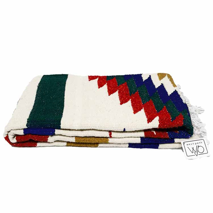 West Path White Fiesta Diamond Blanket