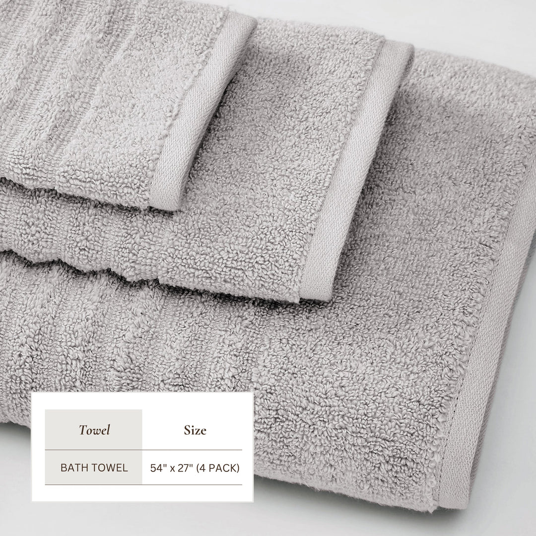 Combed Cotton Bath Towels - Karina Collection