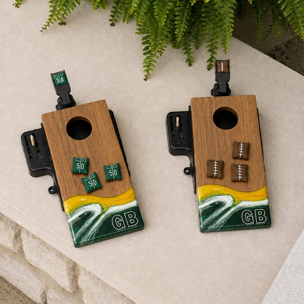 Mini Cornhole Set - Tabletop Resin & Wood | Gameday