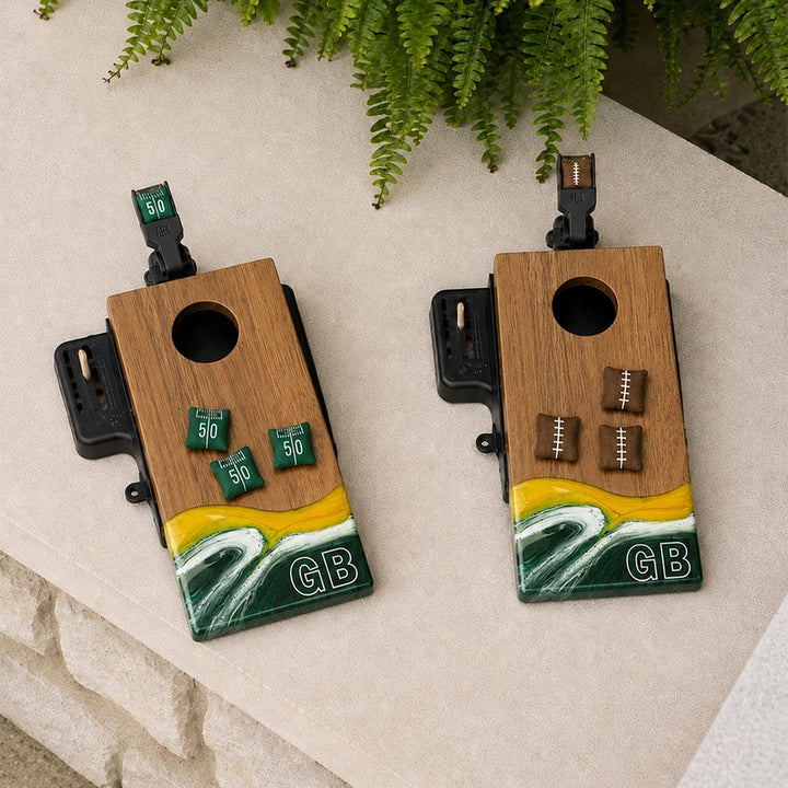 Mini Cornhole Set - Tabletop Resin & Wood | Gameday