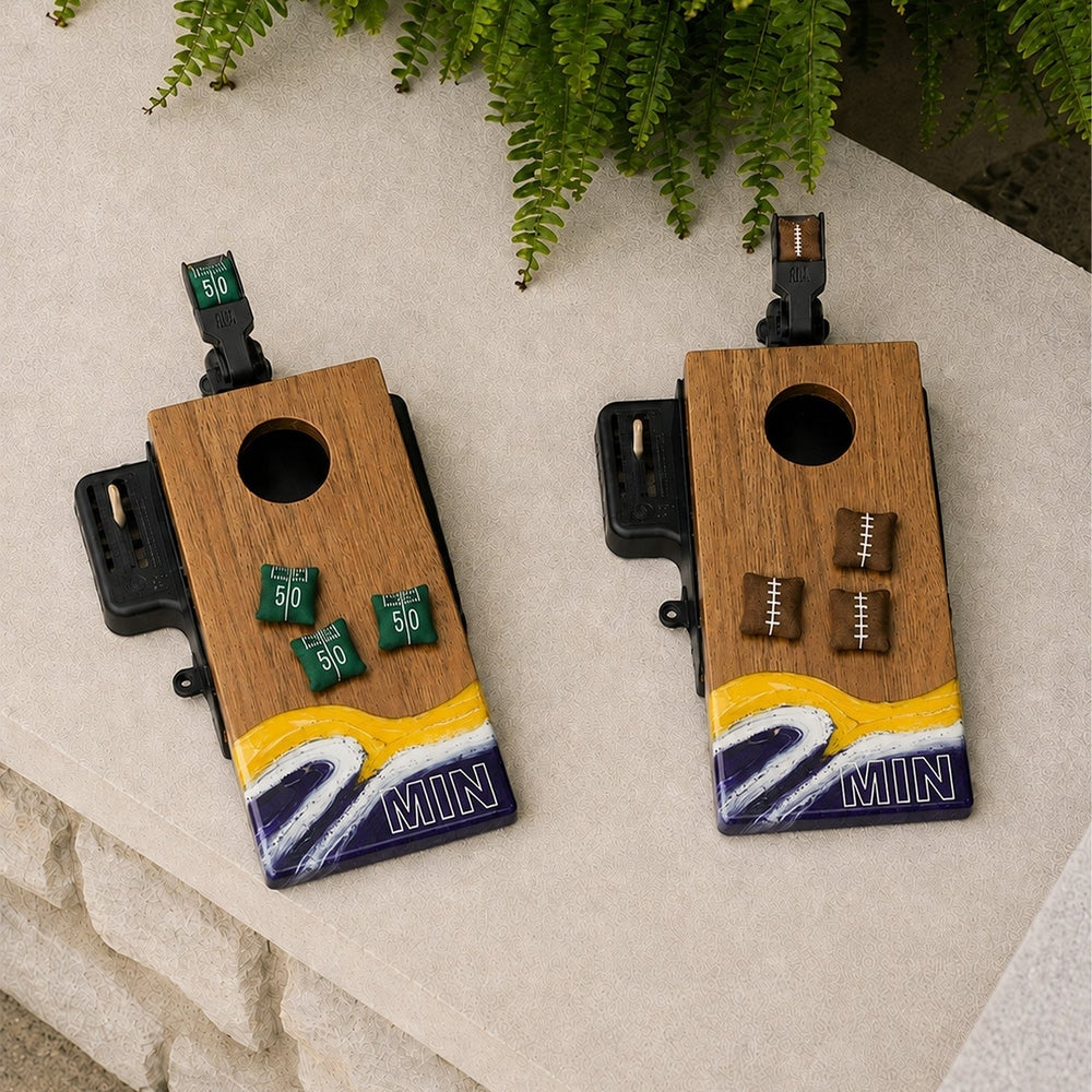 Mini Cornhole Set - Tabletop Resin & Wood | Gameday