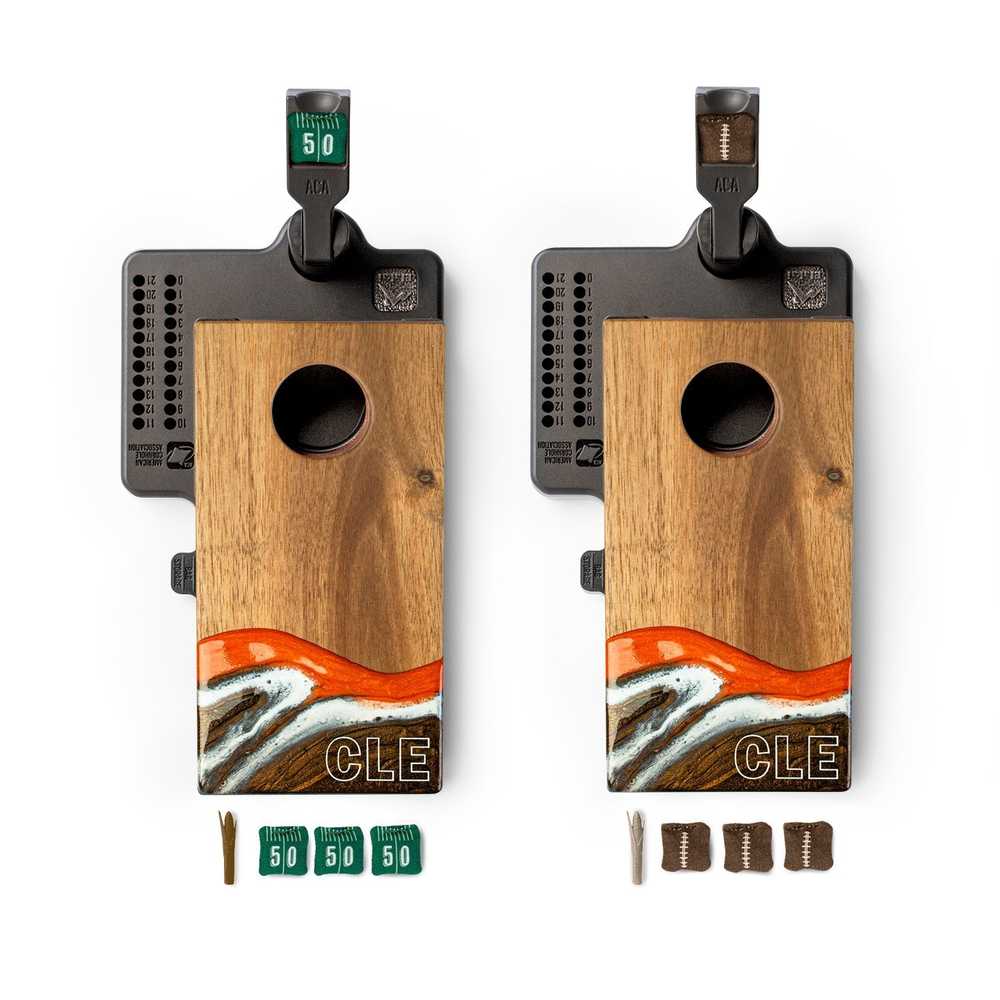 Mini Cornhole Set - Tabletop Resin & Wood | Gameday