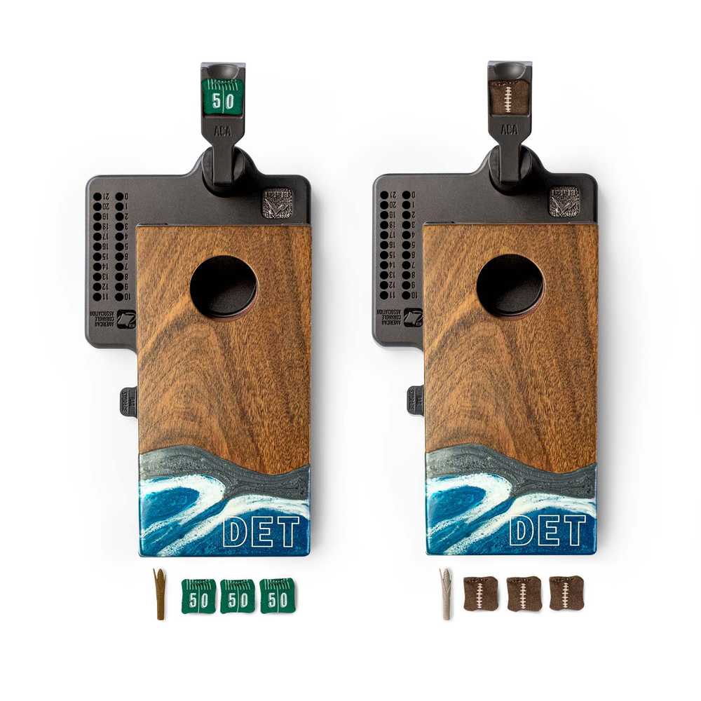Mini Cornhole Set - Tabletop Resin & Wood | Gameday