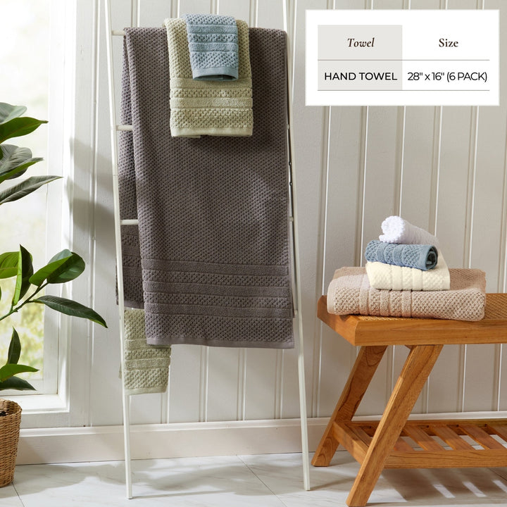 Checkered Jacquard Bath Towel Set - Giuliana Collection