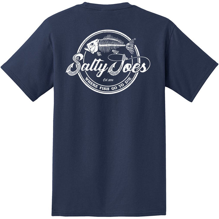 Salty Joe's Skeleton Hook Heavyweight Pocket Tee