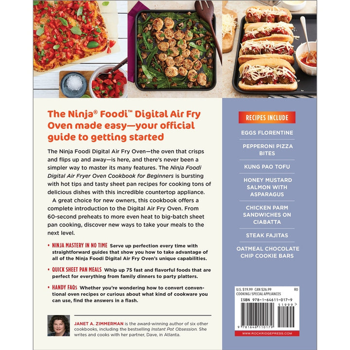 The Official Ninja Foodi Digital Air Fry Oven Cookbook: 75 Recipes for Quick and Easy Sheet Pan Meals Spiral Bound