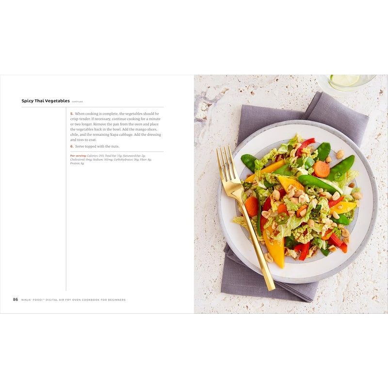 The Official Ninja Foodi Digital Air Fry Oven Cookbook: 75 Recipes for Quick and Easy Sheet Pan Meals Spiral Bound