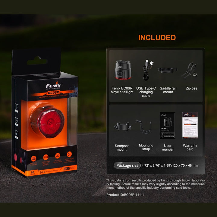 Fenix BC06R Smart-Brake Bicycle Taillight