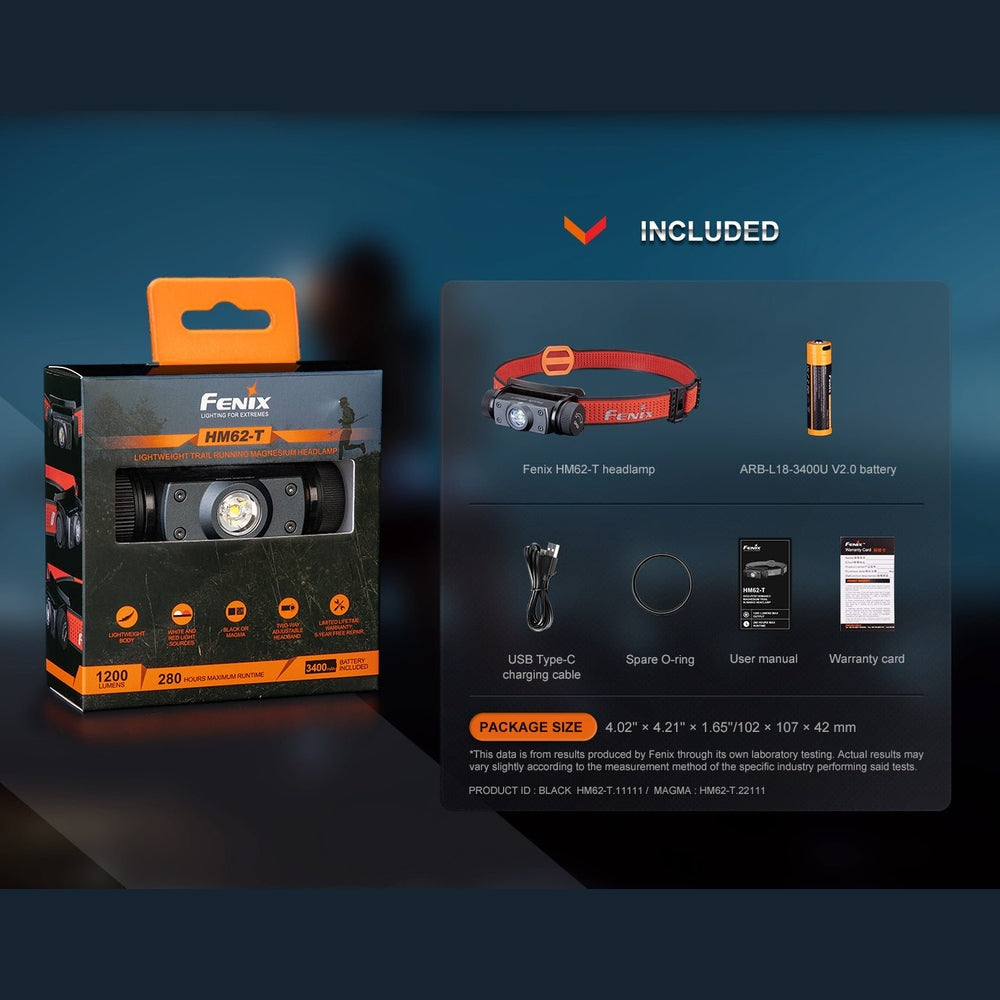 Fenix HM62-T Lightweight Trail Running Headlamp