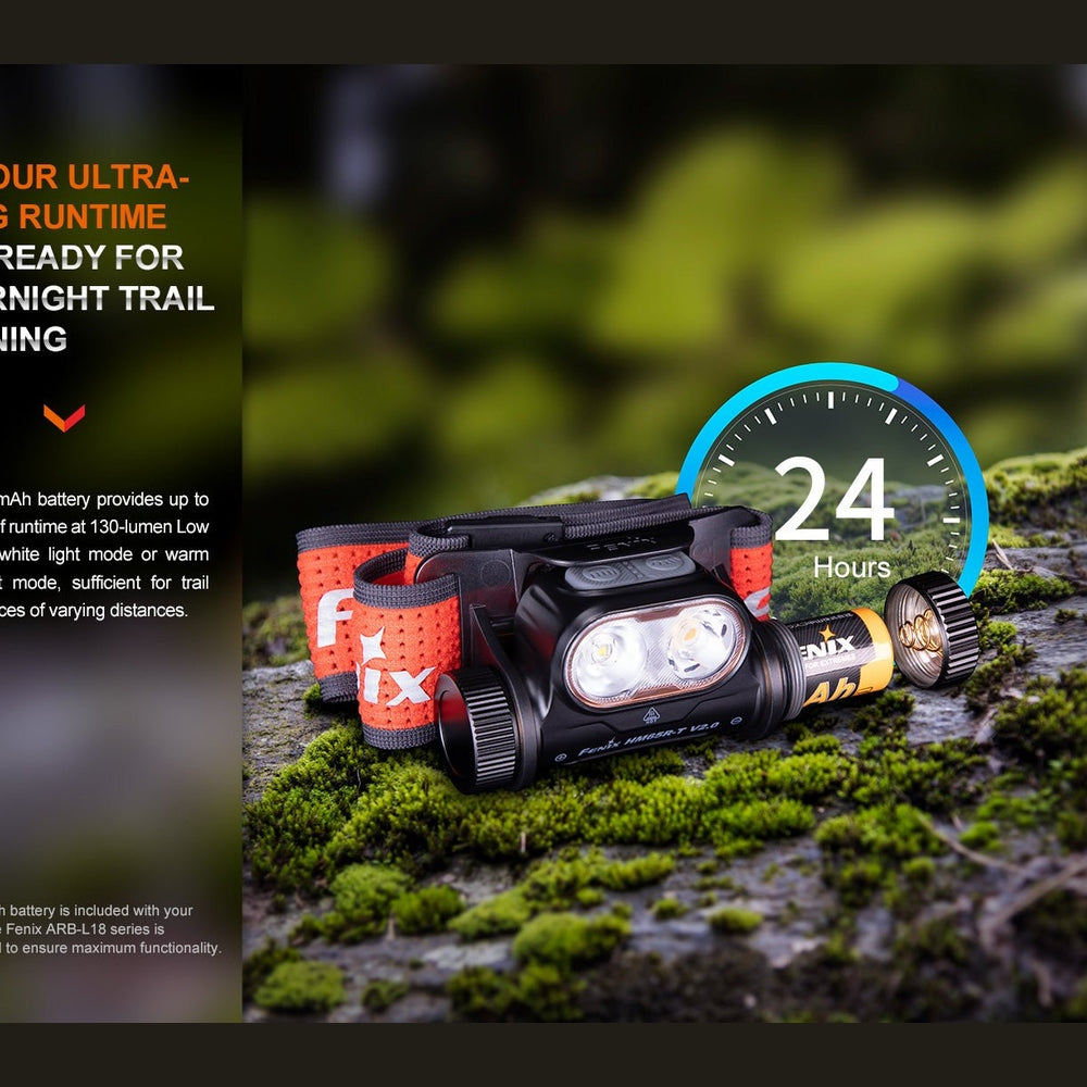 Fenix HM65R-T V2 Rechargeable Lightweight Trail Running Headlamp