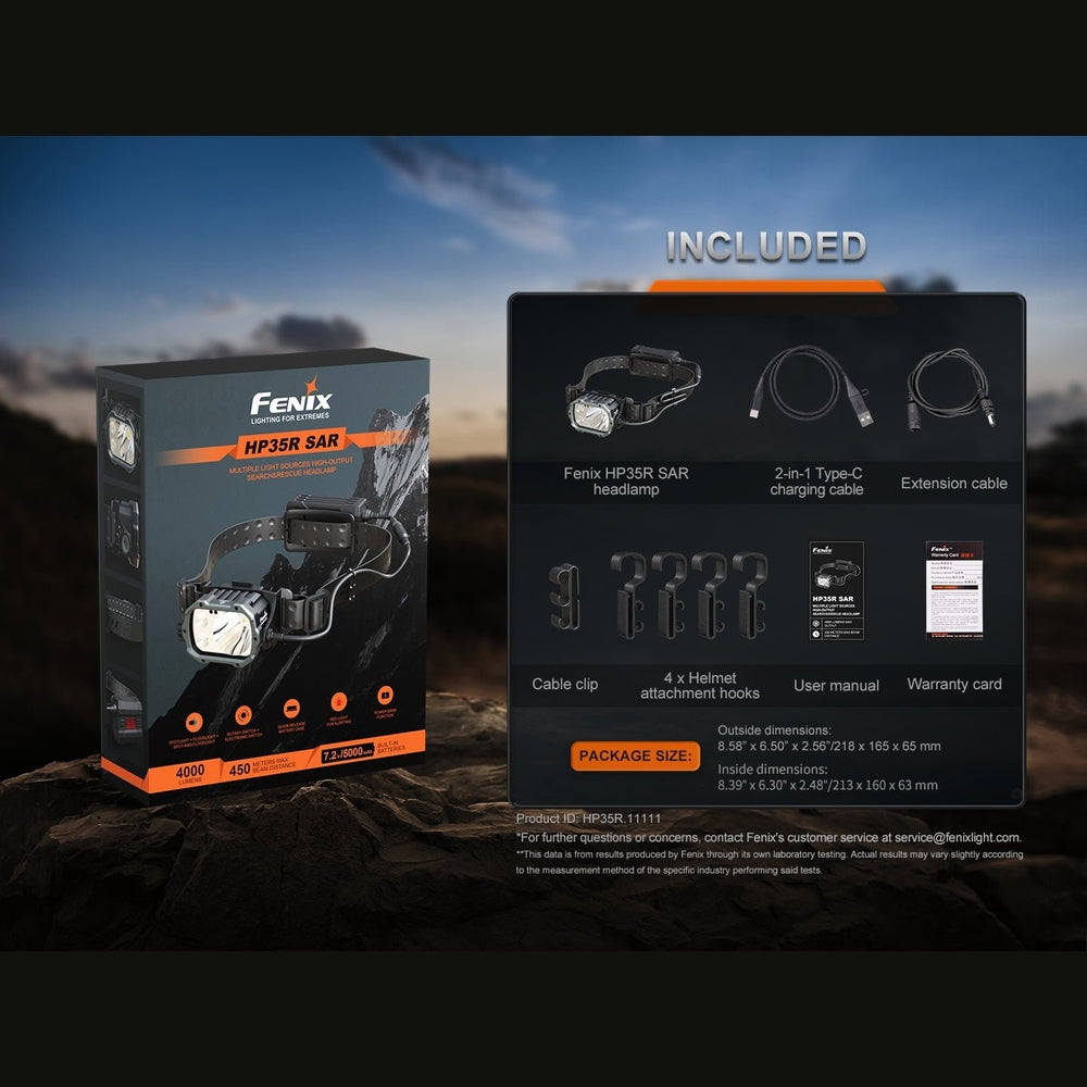 Fenix HP35R Search and Rescue Headlamp