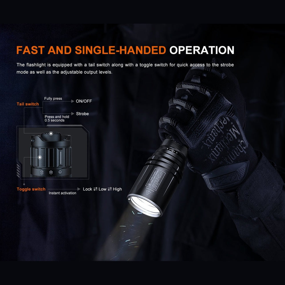 Fenix TK30R Tactical White Laser Rechargeable Flashlight