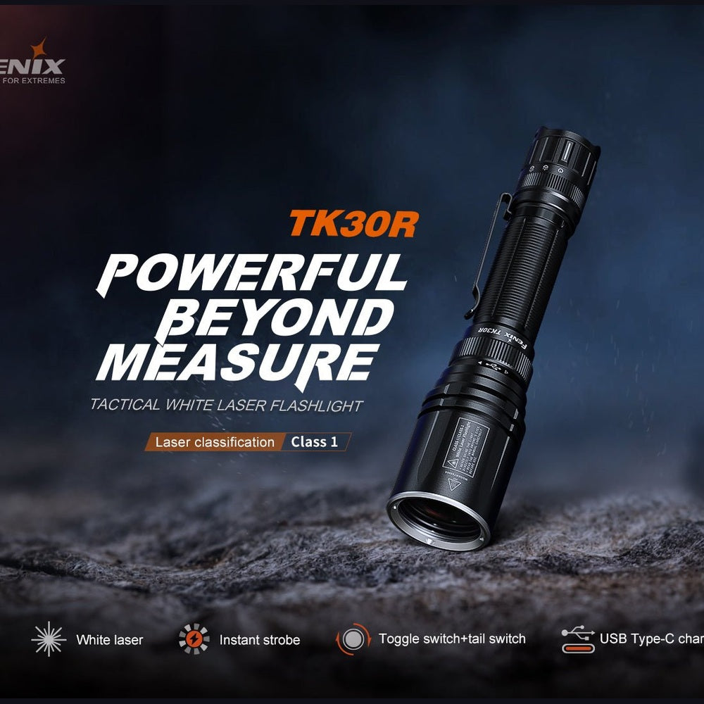 Fenix TK30R Tactical White Laser Rechargeable Flashlight
