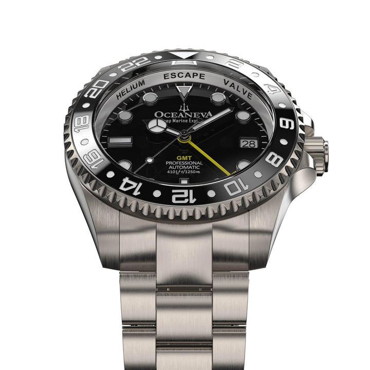 Oceaneva Men's GMT Automatic Diver Watch for Deep-Sea Adventures