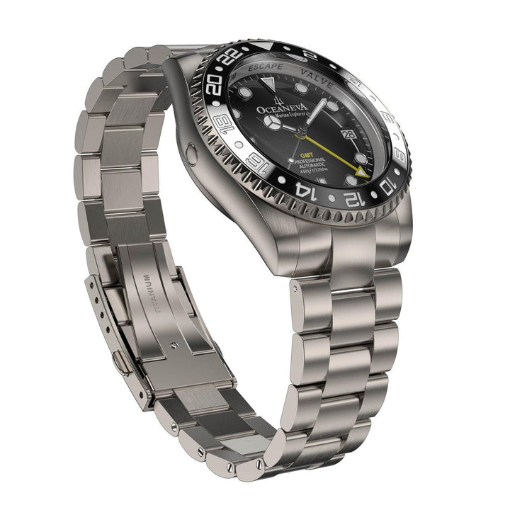 Oceaneva Men's GMT Automatic Diver Watch for Deep-Sea Adventures