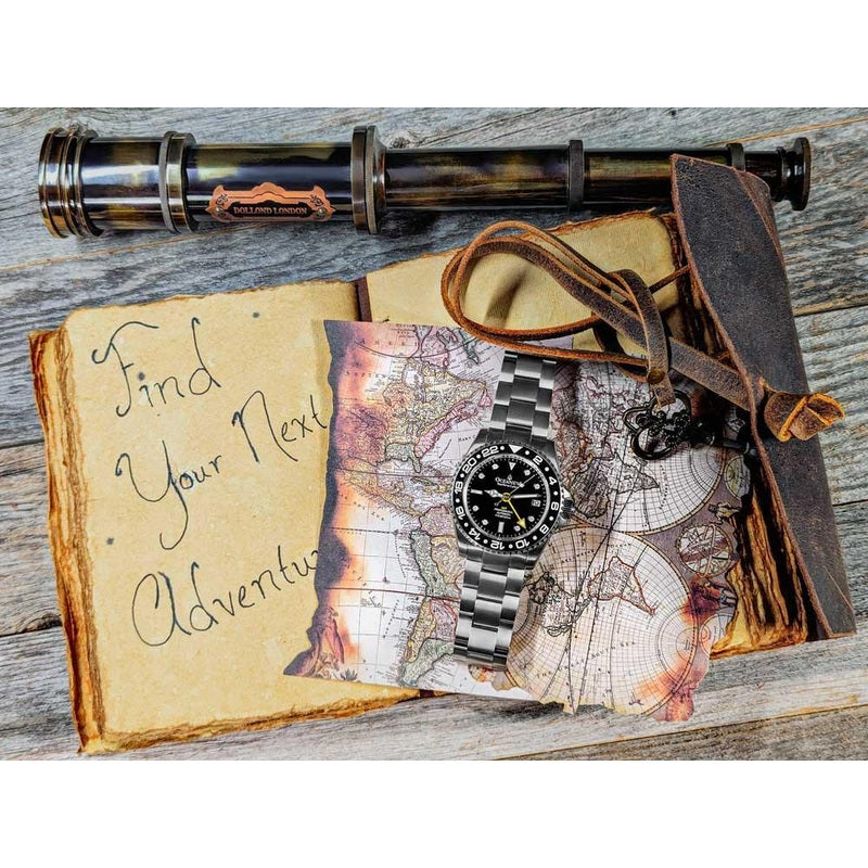 Oceaneva Men's GMT Automatic Diver Watch for Deep-Sea Adventures