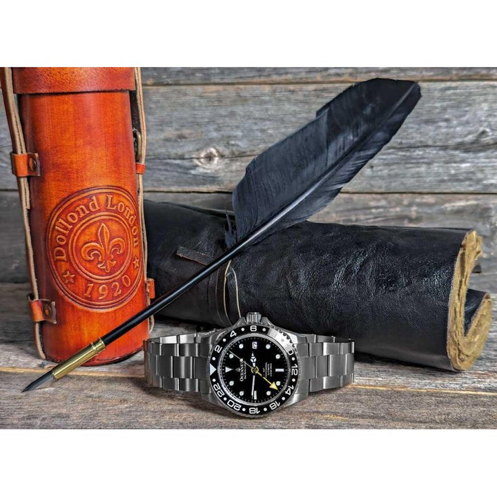 Oceaneva Men's GMT Automatic Diver Watch for Deep-Sea Adventures