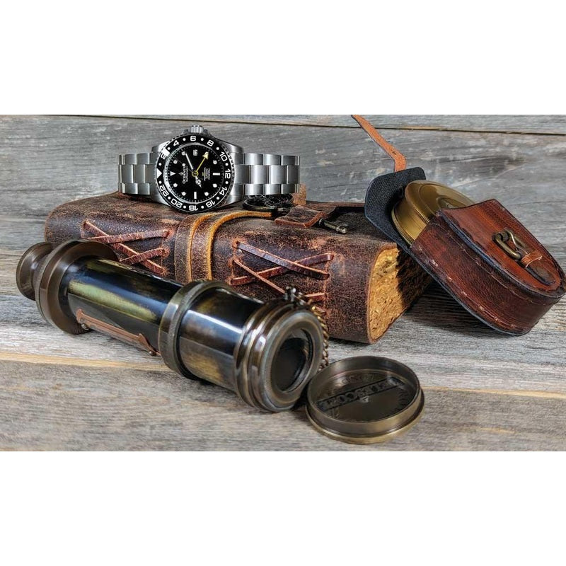 Oceaneva Men's GMT Automatic Diver Watch for Deep-Sea Adventures