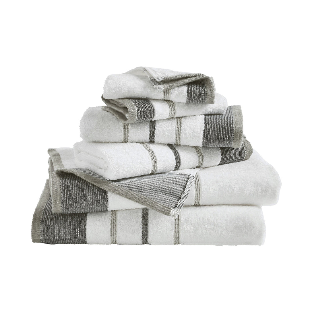 Cotton Stripe Bath Towel Set - Noelle Collection