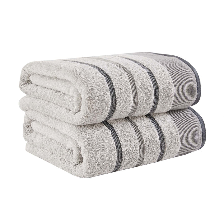 Cotton Stripe Bath Towel Set - Noelle Collection