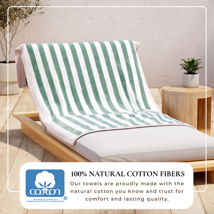 Striped Beach Towel - Oversized Santa Cruz Collection
