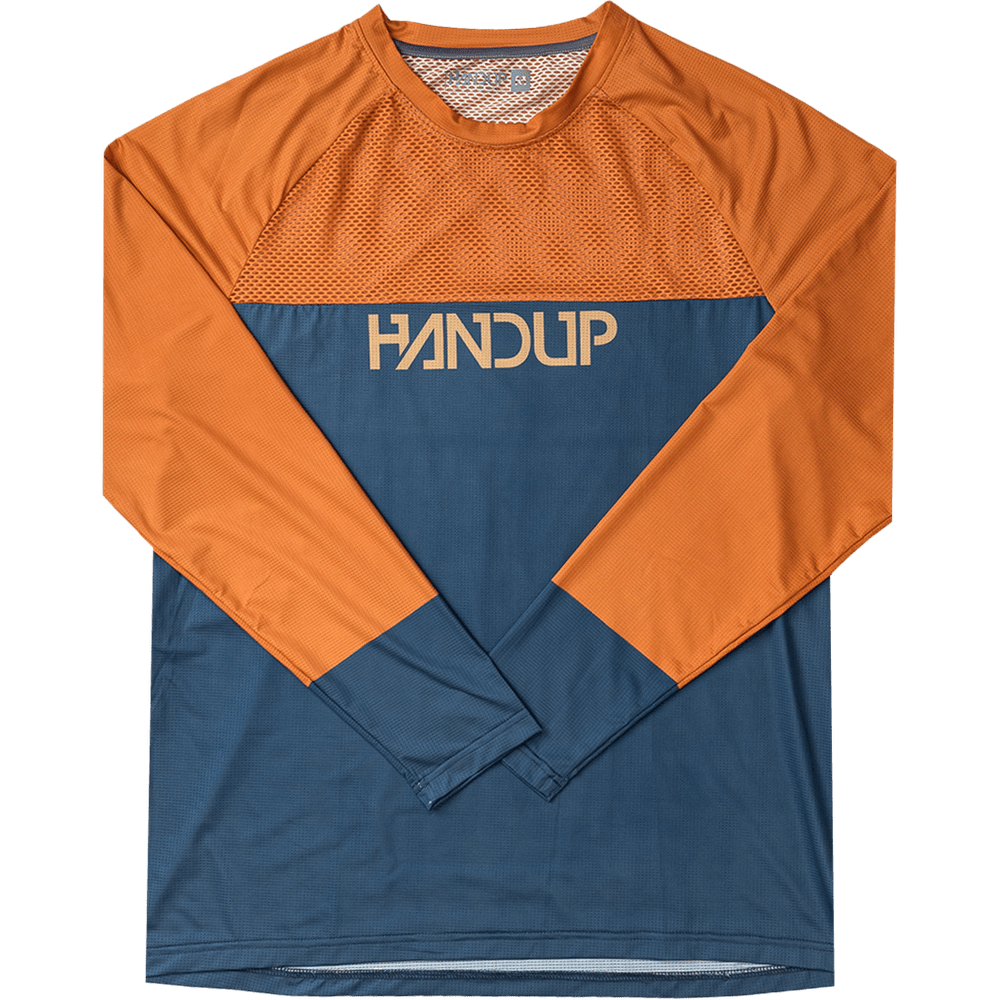 Handup Long Sleeve VenTop Jersey - Burning Orange/Slate Grey