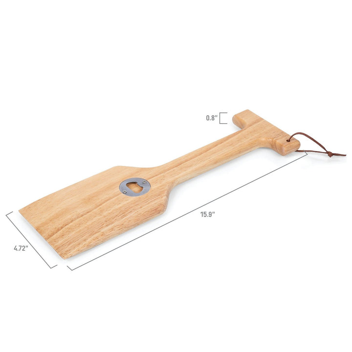 Hardwood BBQ Grill Scraper with Bottle Opener