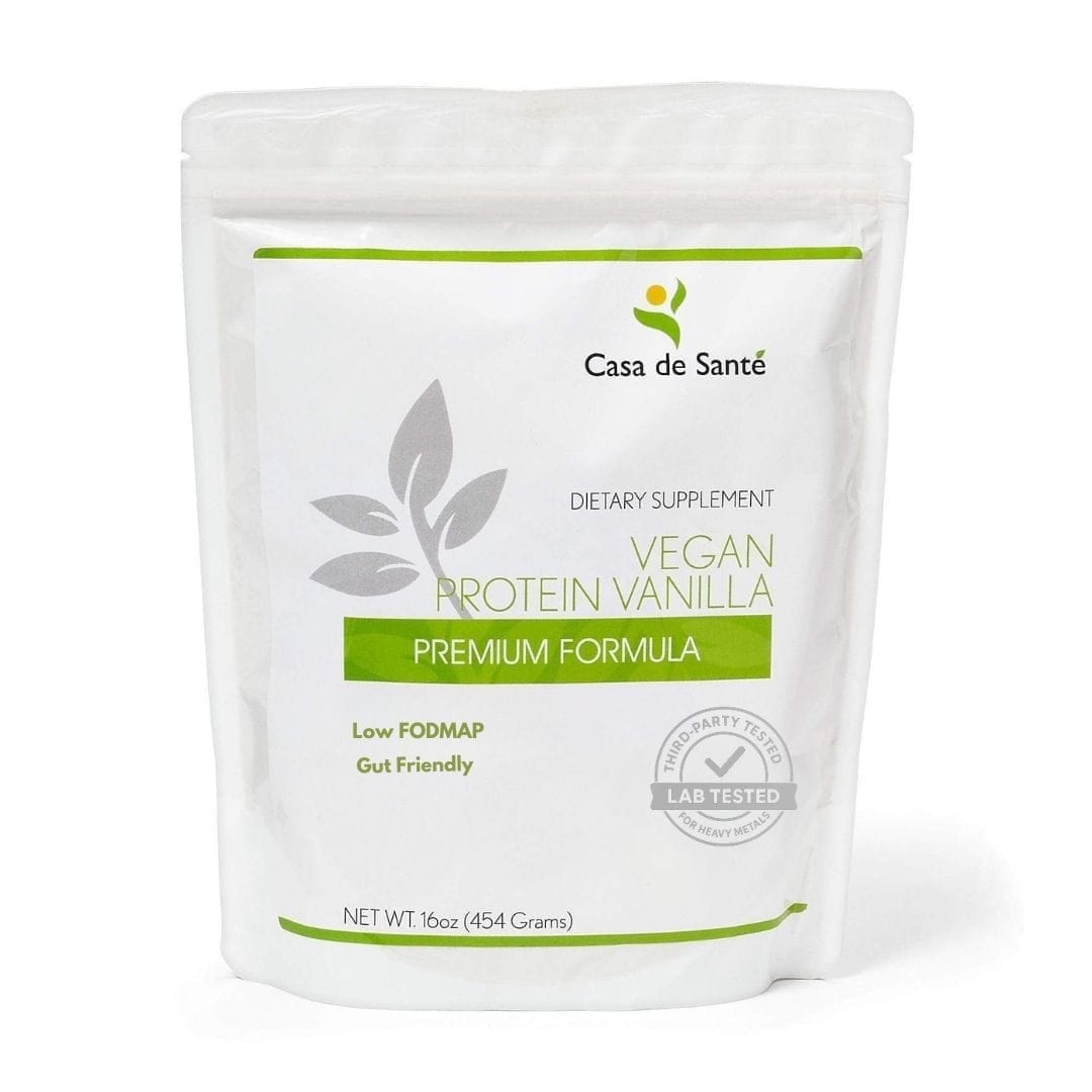 casa de sante Low FODMAP Certified Elemental Vegan Protein Powder Gut Friendly, Gluten, Dairy, Soy, Grain & Sugar Free Keto Paleo Low Carb No Seed Oil + Superfoods