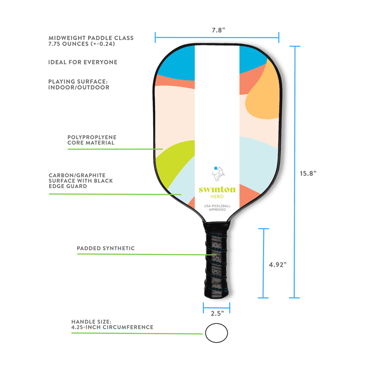 Swinton Pickleball Hero Breeze Pickleball Paddle