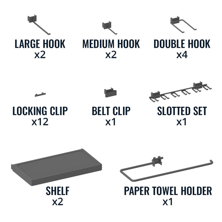 Workbench Pegboard Set for Organized Workshops