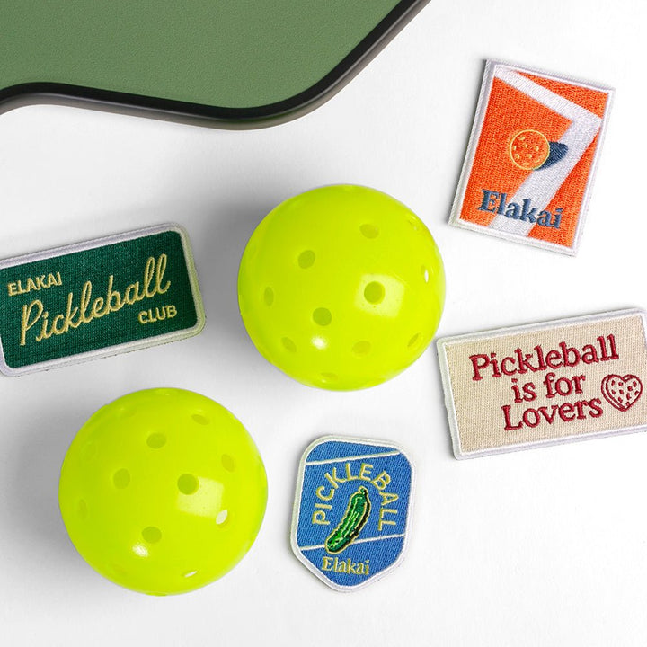 Pickleball Patches Set - Fun Accessories for Your Gear