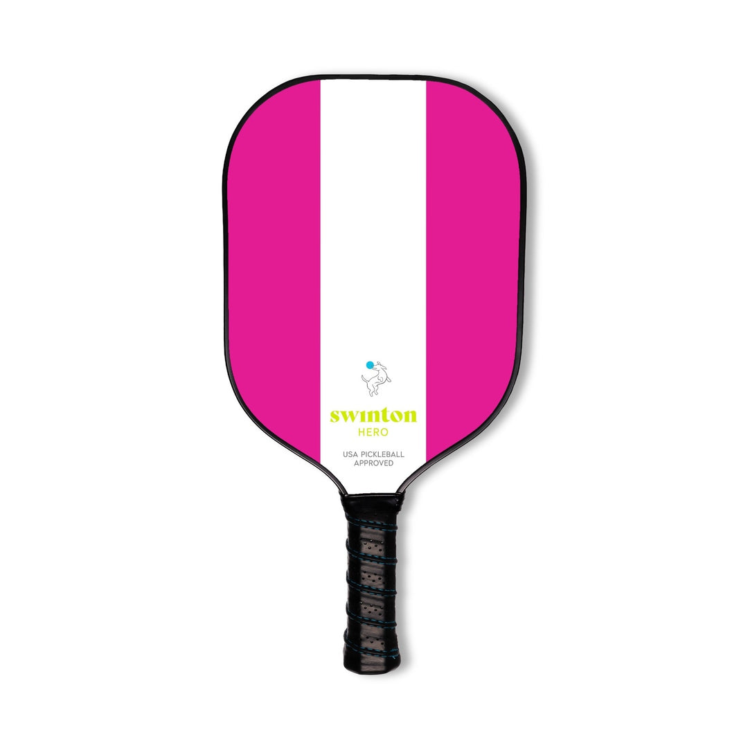 Swinton Pickleball Hero Pink Stripe Pickleball Paddle