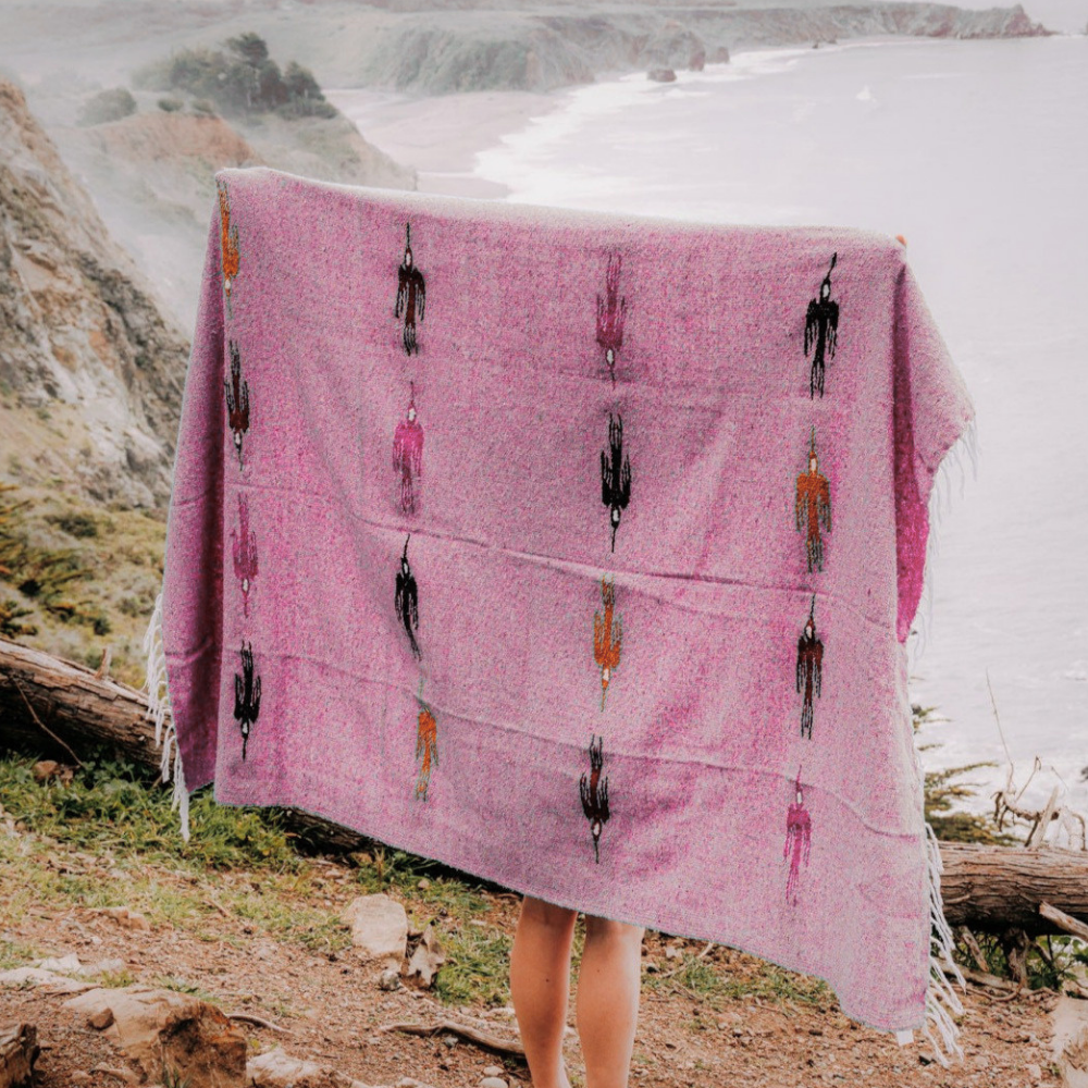 West Path Pink Baja Thunderbird Blanket