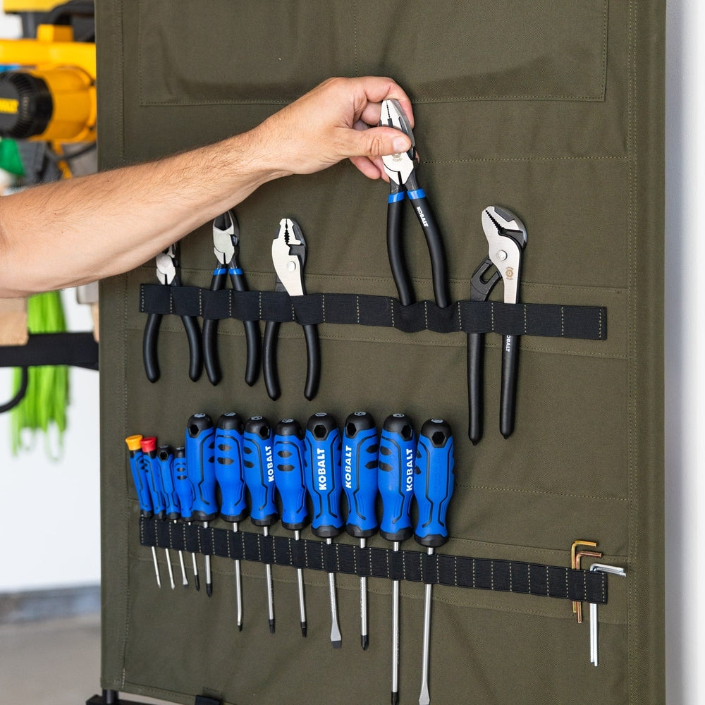 Pivot Panel Dual-Sided Tool Organizer for DIY Projects