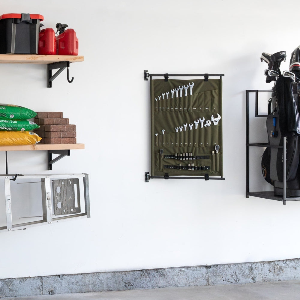 Pivot Panel Dual-Sided Tool Organizer for DIY Projects