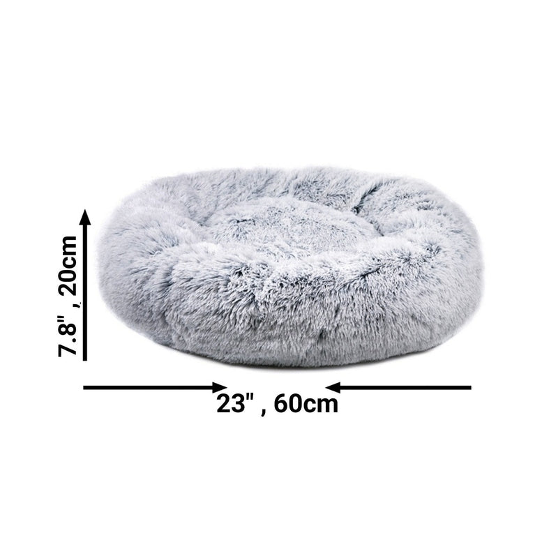 Mr. Peanut's 23" OrthoPlush® Pet Bed - Gray Two Tone