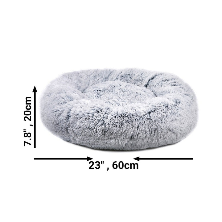 Mr. Peanut's 23" OrthoPlush® Pet Bed - Gray Two Tone