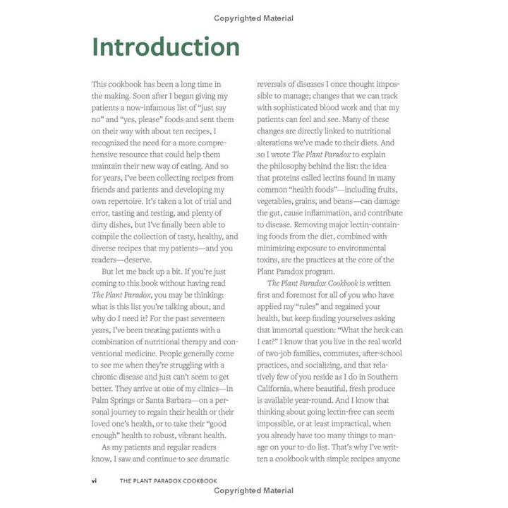 The Plant Paradox Cookbook: 100 Delicious Recipes to Help You Lose Weight, Heal Your Gut, and Live Lectin-Free Spiral Bound