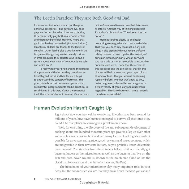 The Plant Paradox Cookbook: 100 Delicious Recipes to Help You Lose Weight, Heal Your Gut, and Live Lectin-Free Spiral Bound