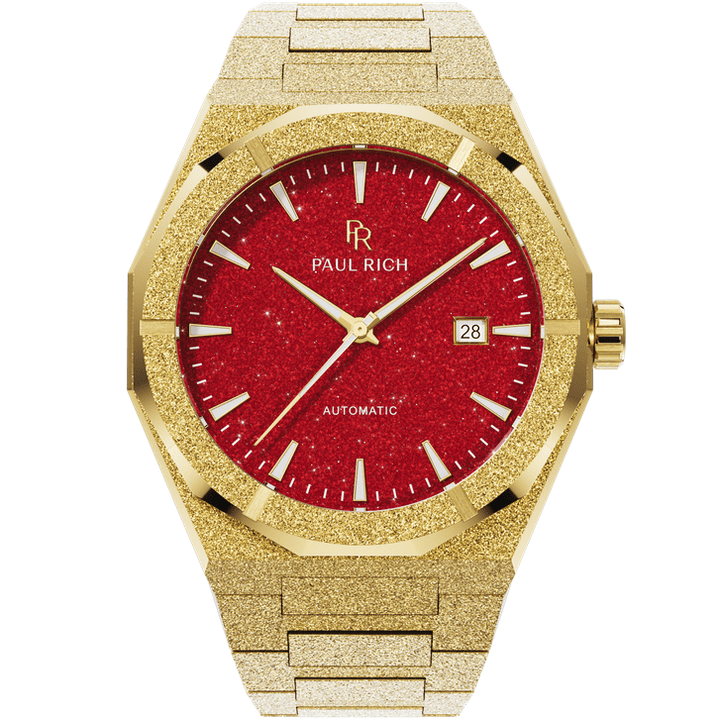 Frosted Star Dust II Gold Red